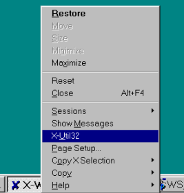Selecting X-Util32
